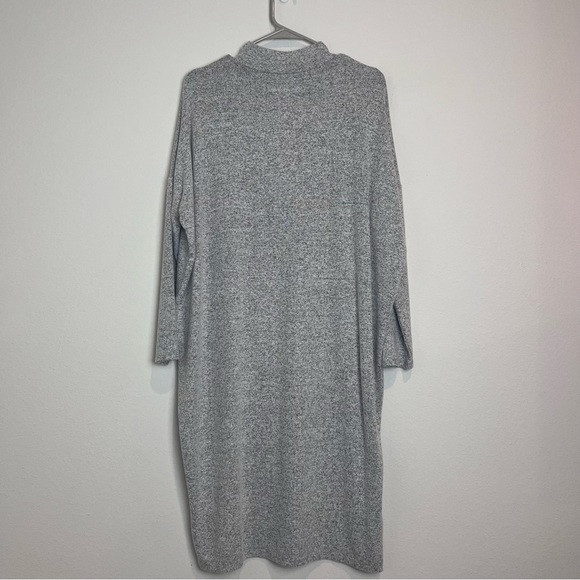 NWT Lou & Grey Brushmarl Mock Neck Cocoon Long Sleeve Dress Size Small - Picture 2 of 5